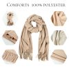 Scarf For Women Shawl Wraps For Women Solid Colour Warm Scarf For Women Large Scarf Pashmina Shawls and Wraps