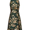 Women's Ruffle Jacquard Dress