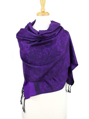 Paisley Jacquard Pashmina Shawl Wrap Scarf Stole