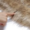 Faux Fur Shawl Wrap Stole Shrug Winter Bridal Wedding Cover Up